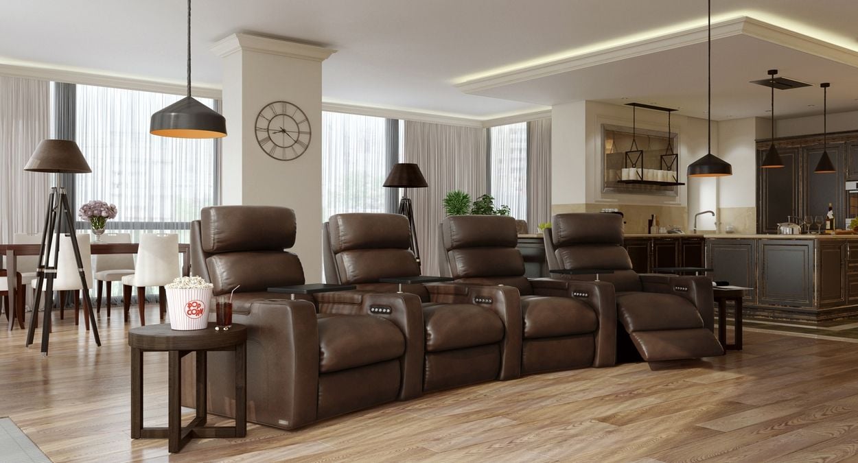 4 seater home theater seating