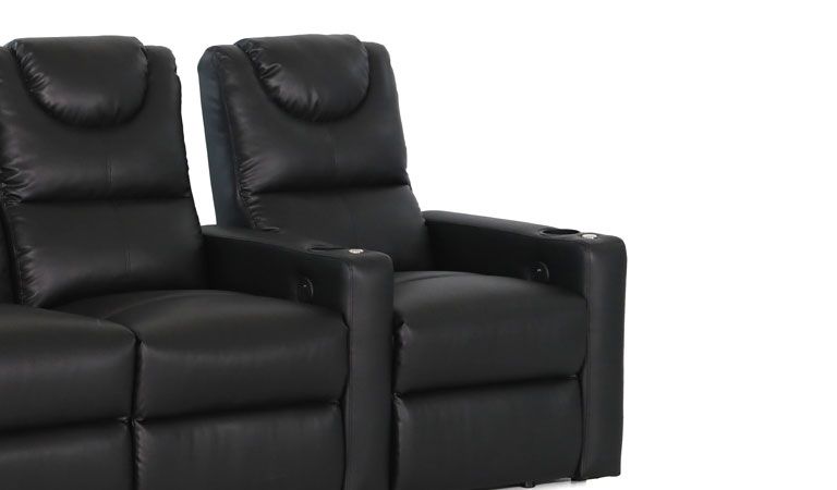 2 seater recliner with cup holders