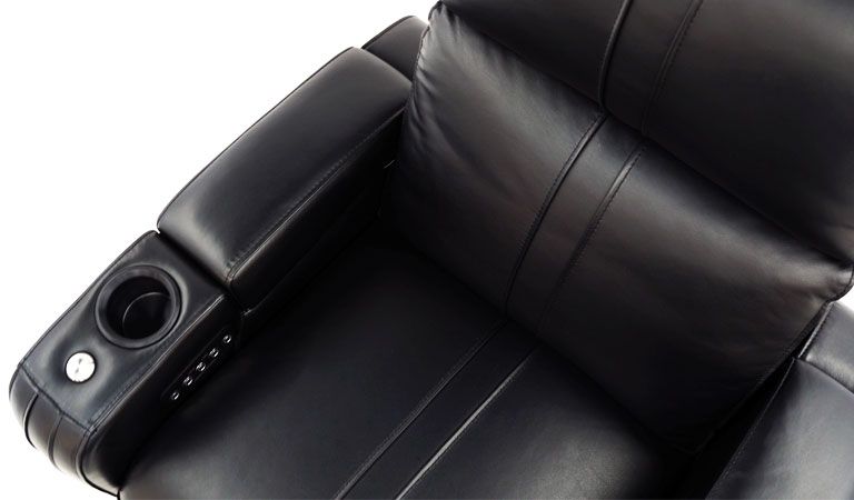 electric motion recliner with cup holder