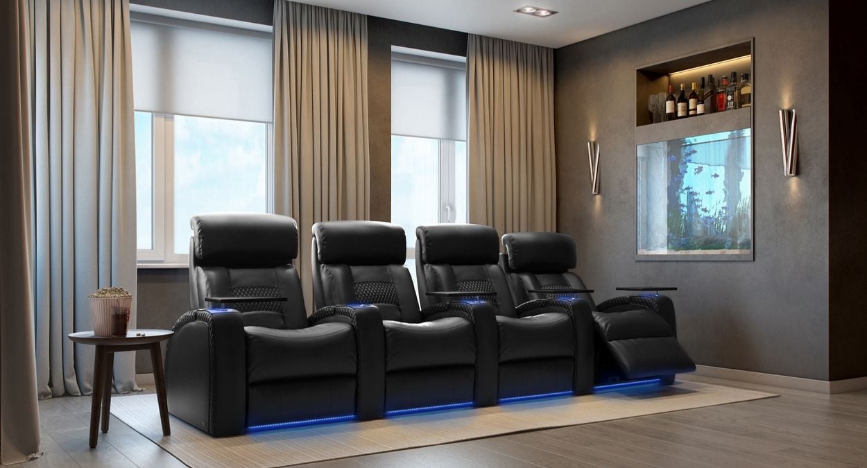 Octane 4 person theater recliners