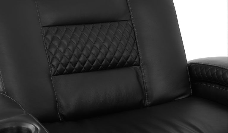 black leather chairs with arms cup holder