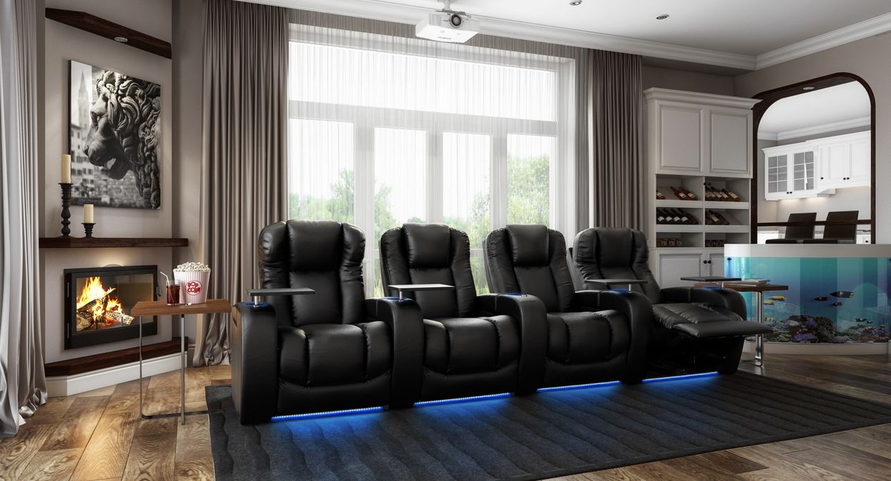 Octane 4 person theater recliners