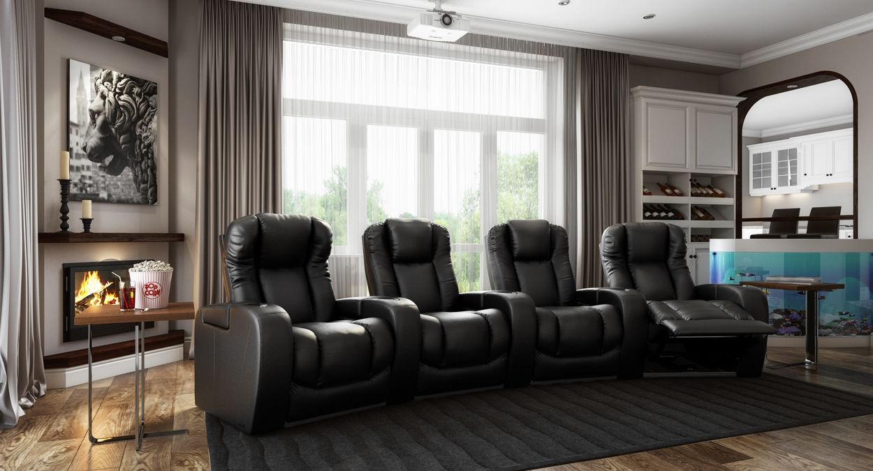4 chairs tv room