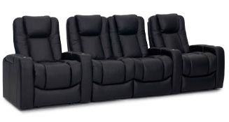 row of 4 Straight with Center Loveseat