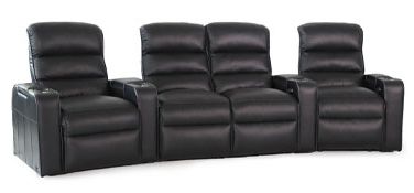 row of 4 Curved with Center Loveseat