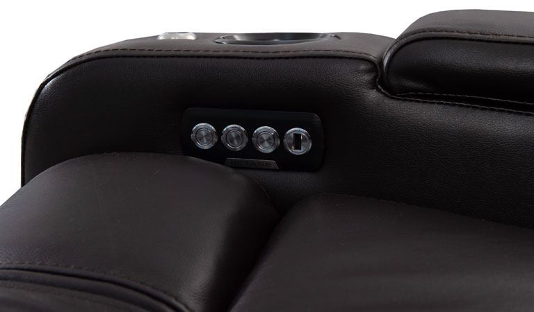 reclining sofa with drop down and usb ports