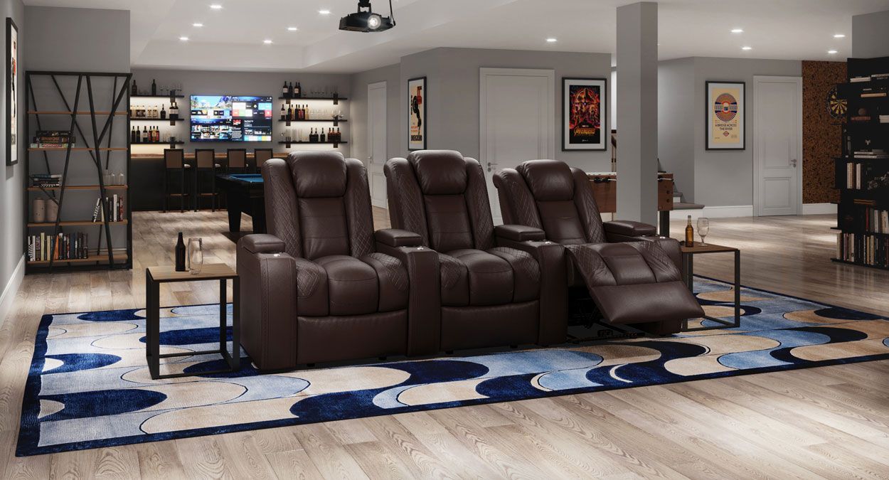 3 seater home theater seating