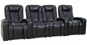 row of 4 Straight with Center Loveseat