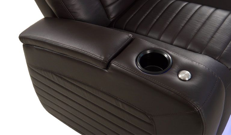 recliner with storage arms