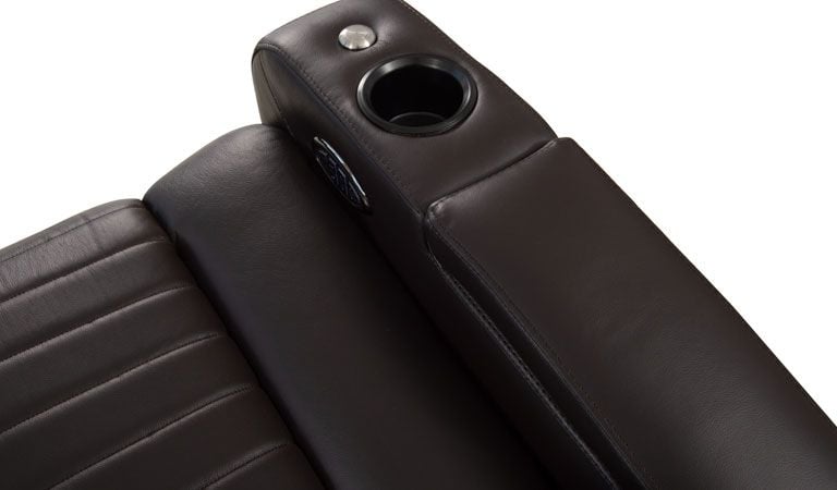 power recliner with armrest storage