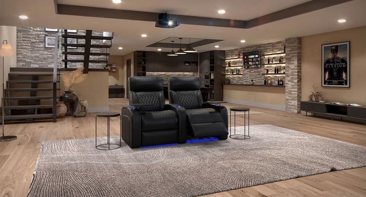 2 row home theater seating