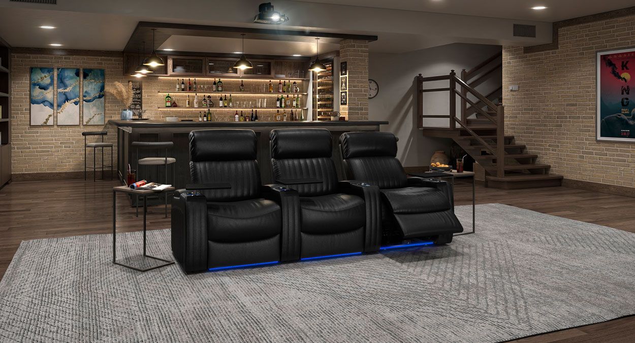 3 person home theater seating
