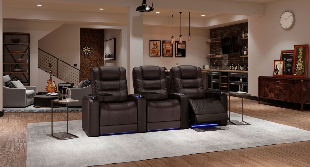 Nero home theater seating 3 seat