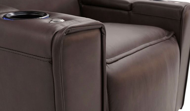 Octane electric motion recliner with cup holder