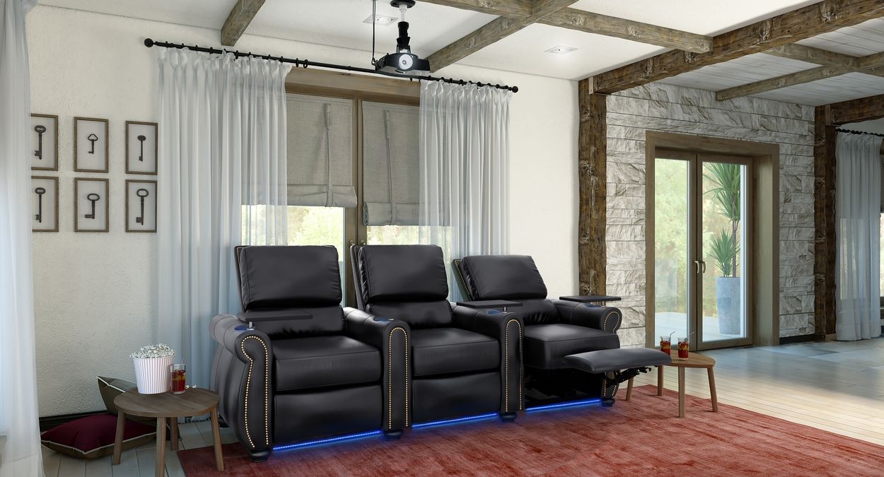 3 pc power reclining theater system