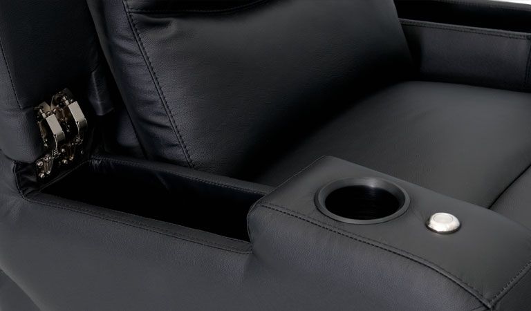 leather recliner seats with cup holders