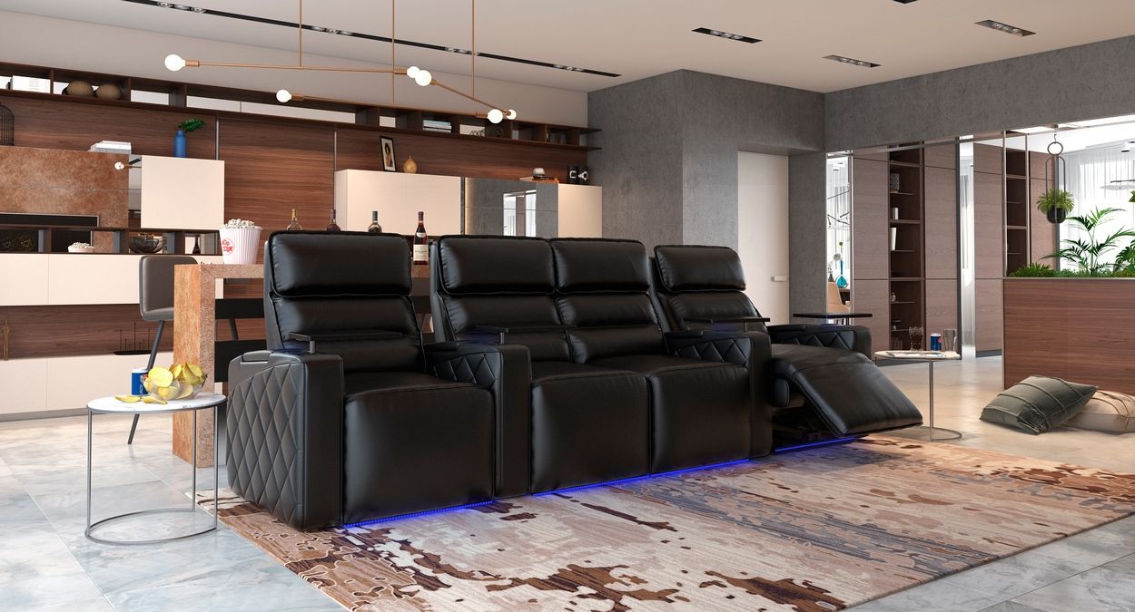 4 chair theater recliners