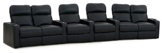 row of 6 Curved with Outside Loveseats