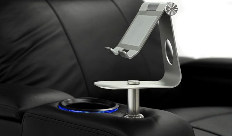 power recliner with light up cup holder