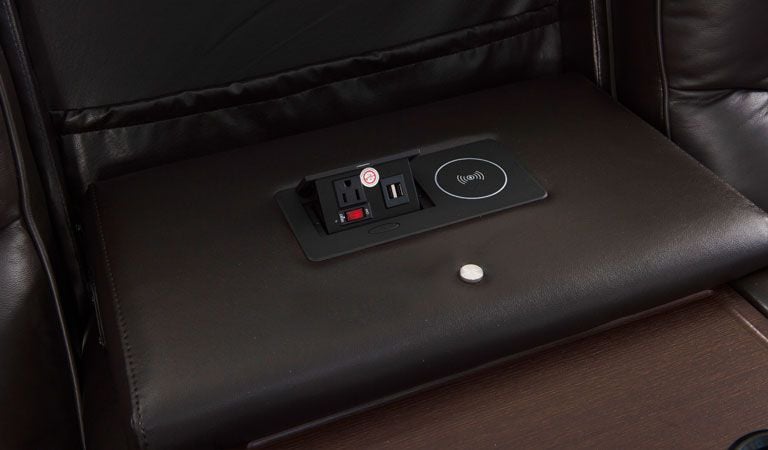 leather couch with usb ports